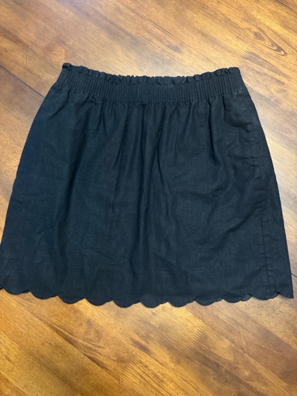 J. Crew Scalloped Sidewalk Skirt in Black - Picture 10 of 11